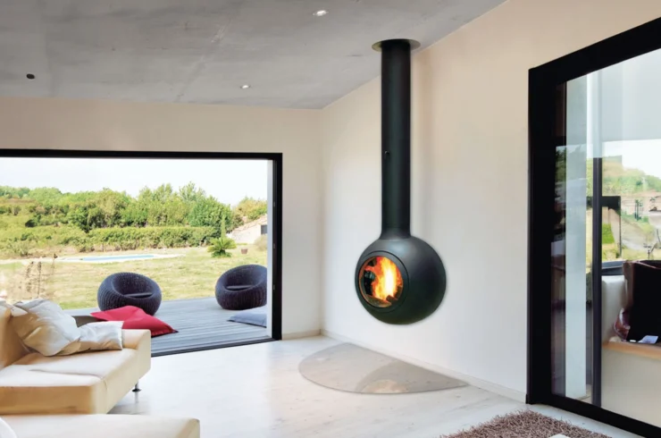 Lareira de Interiror a Lenha Emifocus Porthole DV