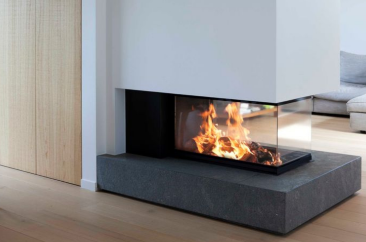 Lareira de Interiror a Lenha Luna Diamond 750 RD