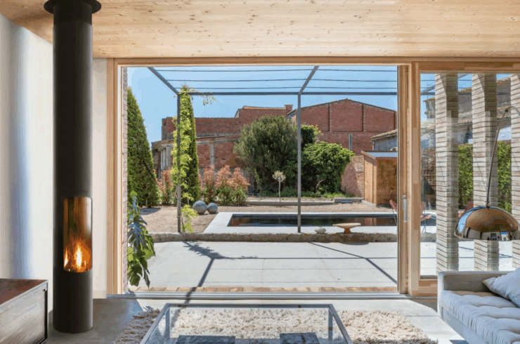 Lareira de Interior a Lenha Slimfocus