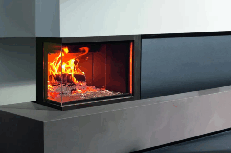 Lareira de Interior a Lenha Venus Green 530